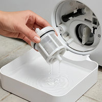 1 Washing Machine Drain Water Collection Tray, No Overflow, Lint Filter and Foreign Object Collection Drip Tray, Clean Laundry Room Water Collection Box