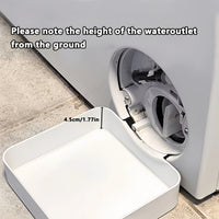 1 Washing Machine Drain Water Collection Tray, No Overflow, Lint Filter and Foreign Object Collection Drip Tray, Clean Laundry Room Water Collection Box