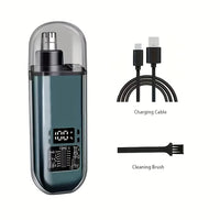 USB Rechargeable Nose and Ear Hair Trimmer for Men, Mini Portable Electric Clipper, Quick Charging, Low Noise, Compact, Washable