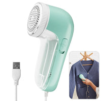 Electric Portable Fabric Lint Remover Household Clothes Shaver Professional Fuzz Trimmer with Brush Blade for Fabric Fluff Remov